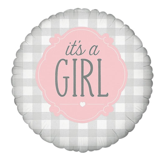 Globo redondo "It's a Girl"