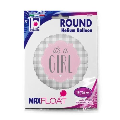 Globo redondo "It's a Girl"