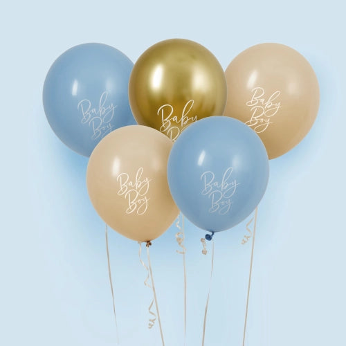 Pack de Globos "Baby Boy" (5 uds)