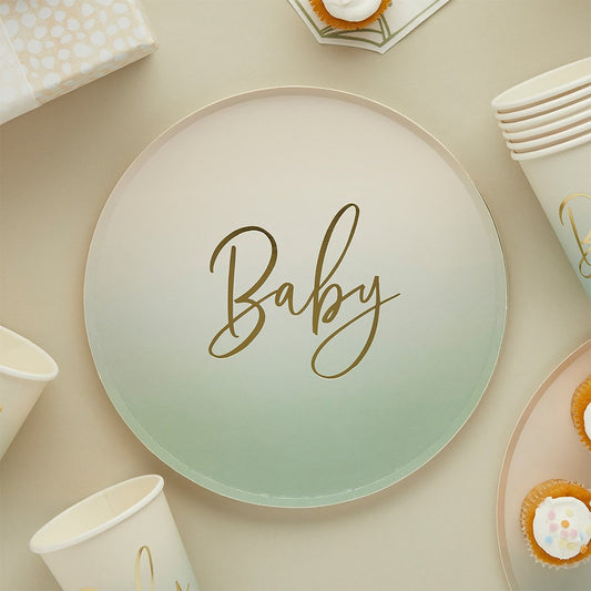 Plato Baby neutral (8 unidades)