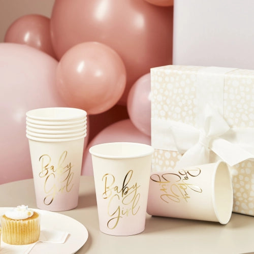 Vasos Baby Girl (8 unidades)