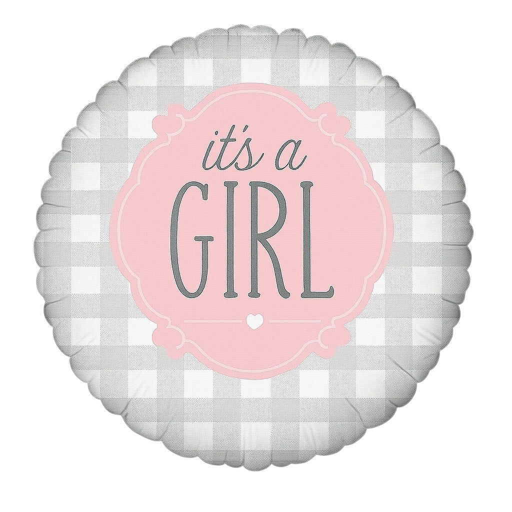 Globo redondo "It's a Girl"